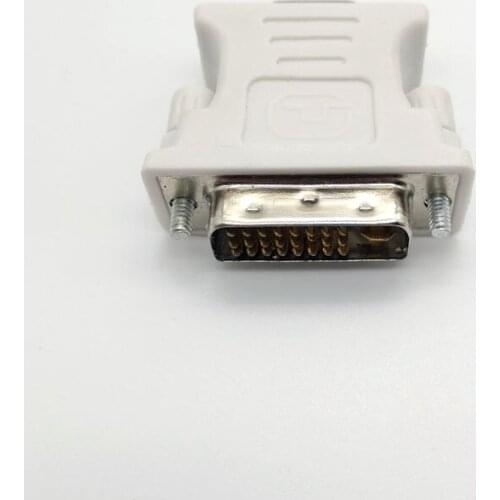50pcs VGA Female to DVI 24+5 Pin Male Adapter to 15 Pin VGA Female Connector Extender Converter