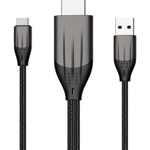 Bluelans Ultra HD 1080P 4K Type-C to HDMI-compatible Converter Adapter Video HDTV Cable for Mobile Phone