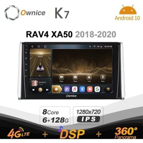Ownice K7 Android 10.0 Car Radio Stereo for Toyota RAV4 XA50 2018 - 2020 4G LTE 360 2din Auto Audio System 6G+128G SPDIF Coaxial