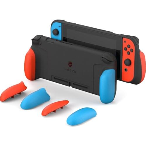 Skull & Co. GripCase Protective Case Cover Shell with Replaceable Grips for Nintendo Switch