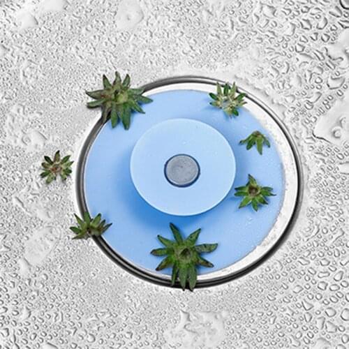 Sewer Deodorant Cover Silicone Floor Drain Plug Kitchen Sink Water Lock Filter Residue Bathroom Artifact