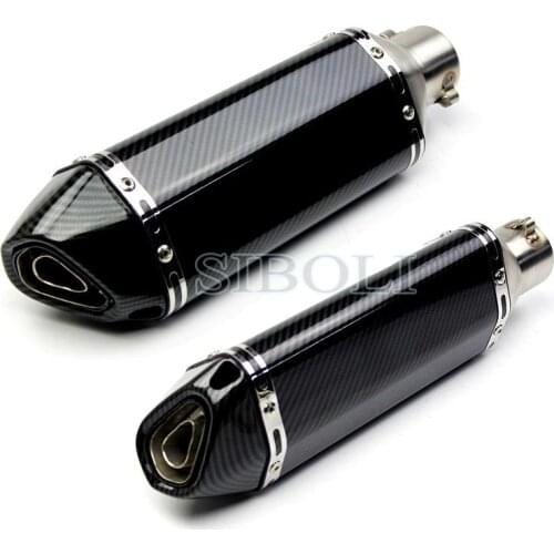 51mm Motorcycle Ak Exhaust Muffler escape moto With db killer pitbike nmax crf 230 aerox For Yamahaa Kawasakii Hondaa