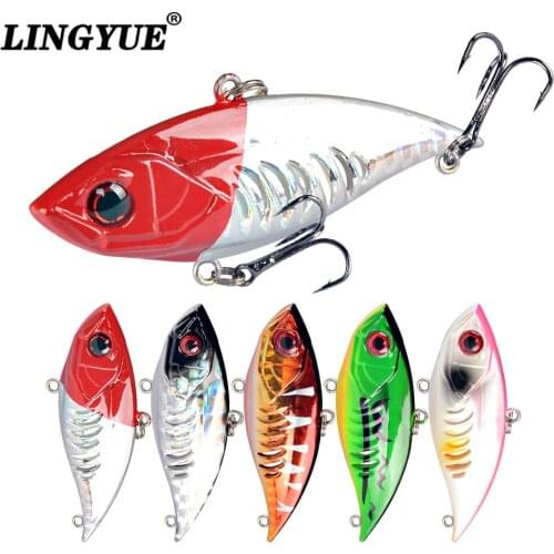 Hot Sale 1pcs 6.5cm/11g Fishing Lure With 6# Hooks 3D Eyes 5 Color Available Hard Baits Bass Crankbait Fishing Wobblers VIB Bait