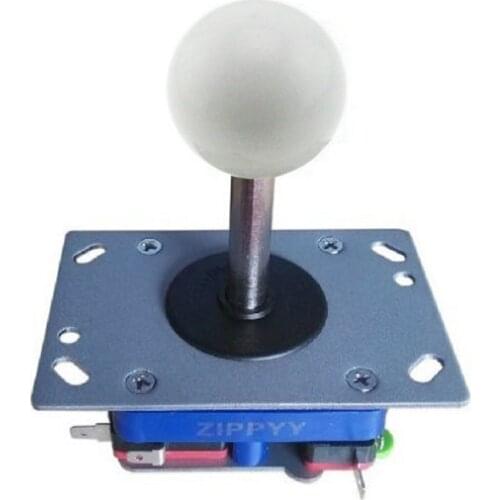 Classic 2 way 4 way 8 way Arcade Joystick PacMan Game Pick Color Zippy stick White Balltop Long Handle