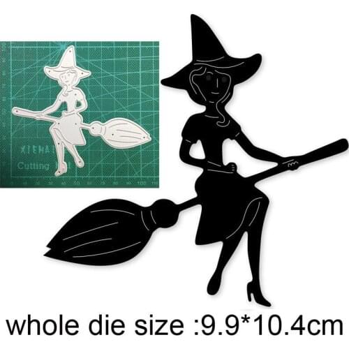 Craft dies Metal Cutting Dies Cut Mold Halloween Witch Decoration Scrapbook Paper Craft Knife Mould Blade Punch Stencils dies