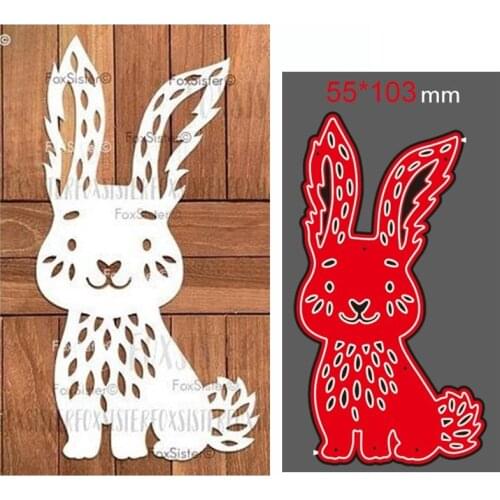 Metal cutting dies cut die mold Animal rabbit decoration Scrapbook paper craft knife mould blade punch stencils dies
