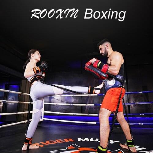Rooxin Resistance Band Set Leg Squat Rally Boxing Fighting Training Bounce Rally Rope Resistance Elastic Rope Fitness Equipment