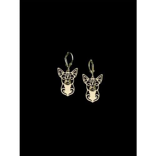 New Trendy Cute Chihuahua Drop Earrings Gold Silver Color Plated Animal Dog Earrings For Women From India Aros