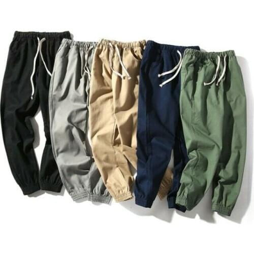 New Mens Cotton Blend Hip Hop Shorts Loose Harem Slim Pants Splice Japanese