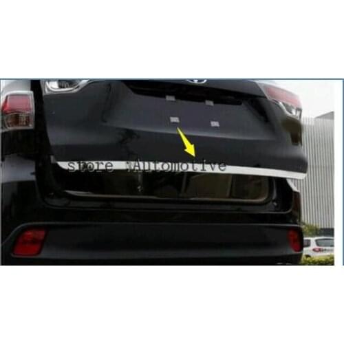 Stainless steel rear door trim for 2015 2016 2017 for Toyota Highlander