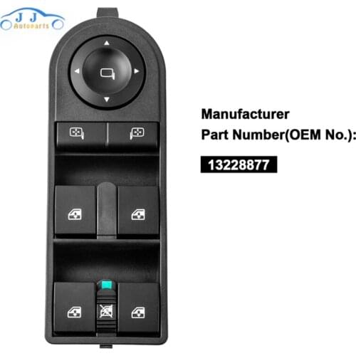 Electric Power Window Master Control Switch For Vauxhall Opel Astra H 13228877