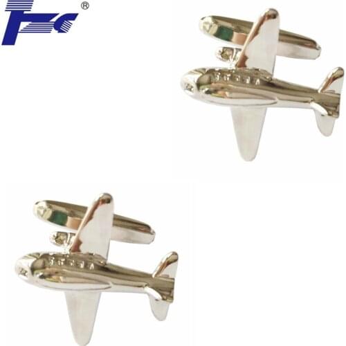 TZG TZG10364 Plane Jet Cufflink Cuff Link 2 Pairs Free Shipping
