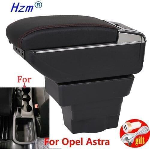 For OPEL ASTRA J 2012-2019-Present Armrest Box Free Punch Hand-held Car Central Storage Container
