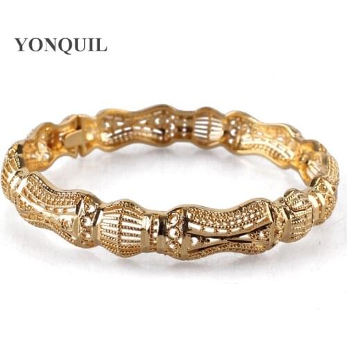 Gold-Plated Jewelry Ladies Bangles For Bracelets Vintage Women Bracelets And Bangles Open Copper Bracelets Wedding Accessories