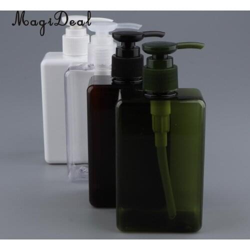 Kesoto 280ml Empty Pump Bottle Refillable Container for Shampoo Body Wash Lotion