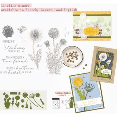 GARDEN cling stamps Metal Cutting Dies And Stamps Stencils for DIY Scrapbook Photo Album Decorative Craft Embossing