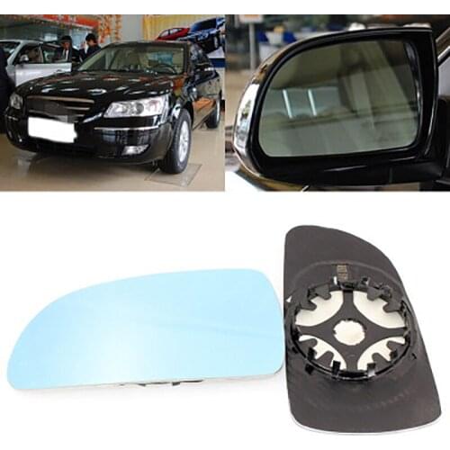 Large Vision Car Blue Rearview Mirror Glare Proof LED Lamp Heated Turn Single for Hyundai Sonata 2004-2020