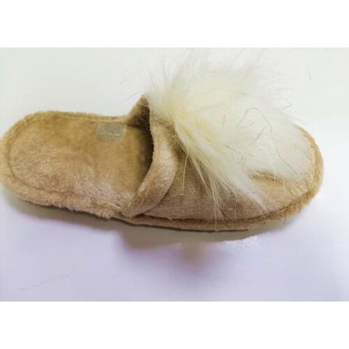 YiğitSpor Female Shaggy Home Slipper Plush