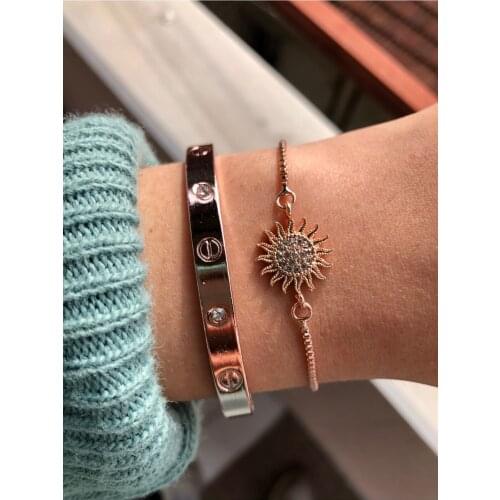 Women Kombin Bangle Set Bracelet