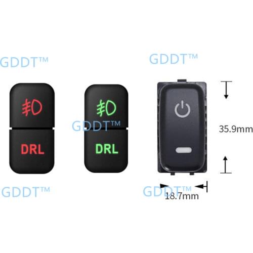 Headlight Height Adjust Switch for Lancer 2007-2019 Front Lamp Angle Adjust for Outlander Ex All Functional Switch Customize