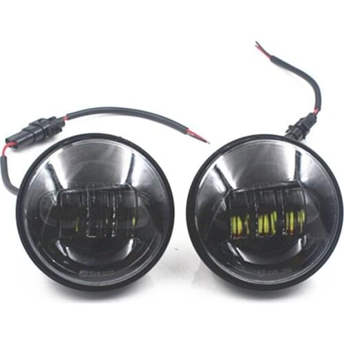 30W LED Auxiliary 4.5'' Spot Light Fog Passing Lights Lamps Headlight Motorcycle For Harley Electra Glide Softail Street Glide