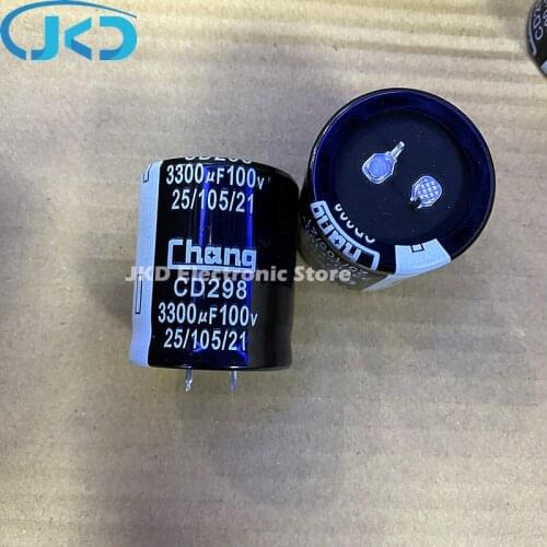 3pcs 3300UF 100V 35*40mm 3300UF100V 100V3300UF 35x40mm Aluminum Electrolytic Capacitor High Quality 100% New and original