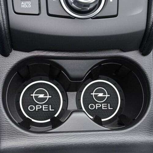1/2PCS Car Cup Holder Non-slip Mat Interior Decoration Car Stying Accessories For Opel Mokka Zafira Corsa Vectra Antara Meriva
