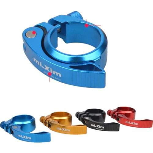 Quick Release Clamp 40.5mm Bicycle Seat Post Clamp Mountain Bikes Quick Release Seatpost Clamps Working on 33.9mm