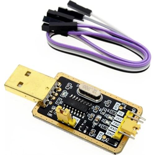 CH340G RS232 to TTL module CH340 module instead of PL2303 , upgrade USB to serial port in nine Brush small plates + Test line