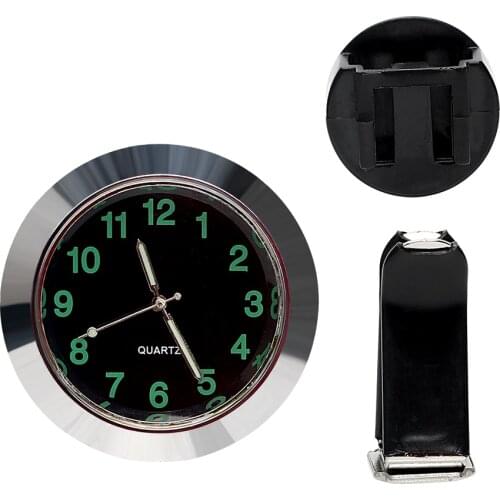 LEEPEE Car Air Vent Clip Clock Mini Quartz Watch Car Decoration Car-Styling Ornaments Car Clock Black Silver Mechanics