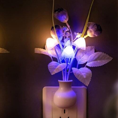 Flowers Mushroom Bedroom Decor Light Sensation LED Night Light Bed Lamp Night Lamp SCVD889
