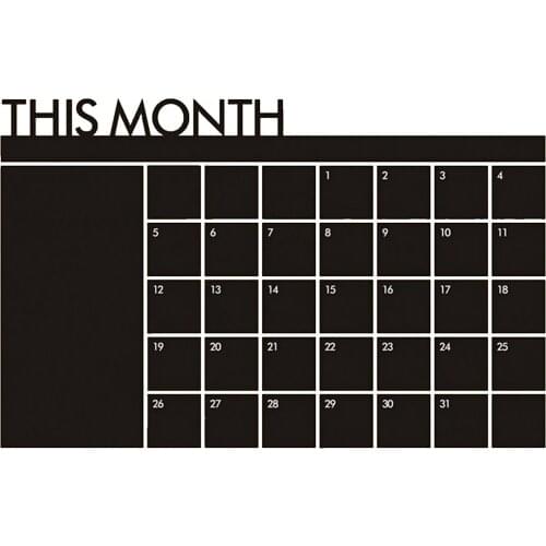 DIY Monthly Chalkboard Chalk Board Blackboard Removable Vinyl Wall Decal Sticker House Office Decoration