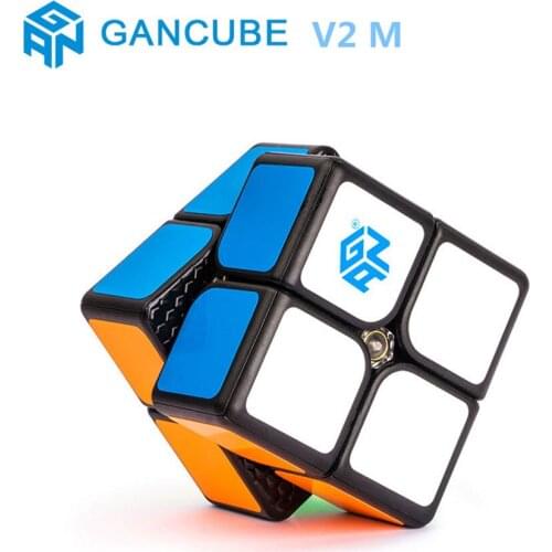 GAN 2x2 Cube 249 M V2 Magnetic Magic Cube 2Layers Speed Magnetic Cube Professional Puzzle Toys For Children Kids Gift Toy