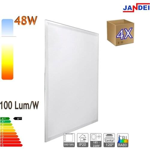 Jandei LED Panel 60x60cm 48W X4, backlit 48W 6000K White home lighting, ceiling lamp, recessed, recessed light