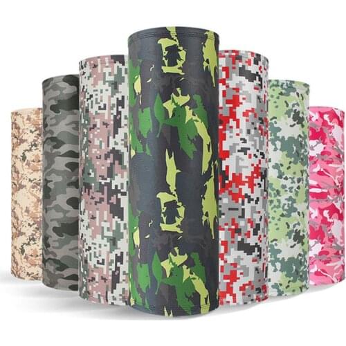 24 Style Camouflage Hiking Scarves Outdoor Sport Cycling Bandanas Camping Washouts Headwear Magic Scarf bandanas Men Women