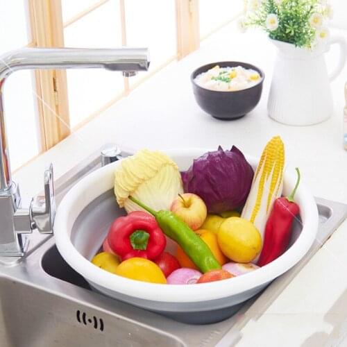 Creative collapsible portable travel travel washbasin plastic basin household basin soaking basin wash clothes WY71505