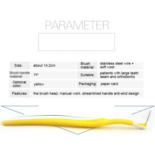 L Shaped Interdental Brush Orthodontic Toothbrushes Soft Dental Oral Care Brushes Cleaning