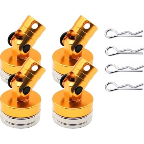 RS-RC Body Posts Magnet Invisible Fixed Mount with Clip for 1/10 Axial SCX10 TRX4 D90 D110 HSP Drift Sakura Redcat