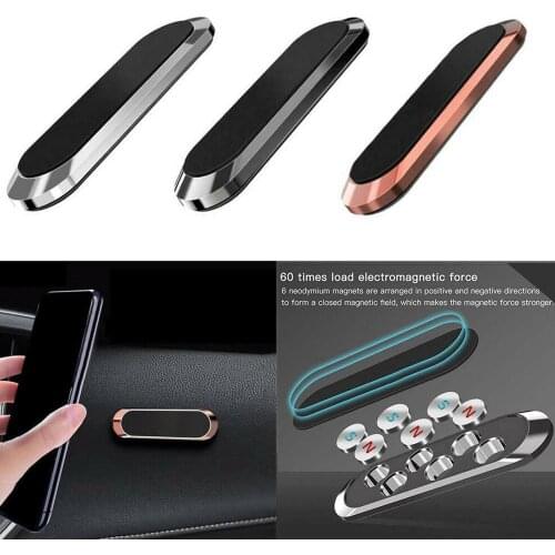 Mini Magnetic Car Phone Holder Metal Plate Magnet Cell Stand For iPhone XS Samsung Xiaomi Smartphone In Car Mobile Mount