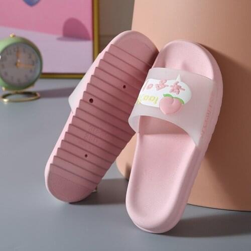 Slipper womens non-slip couple summer bathroom bath soft-soled mens slippers thick soles men shoes men slippers