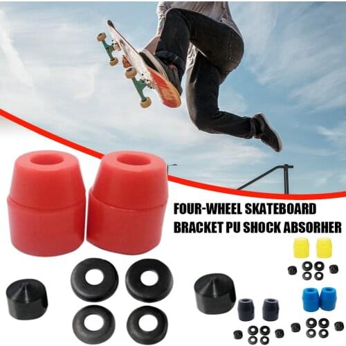 New Skateboard Bushing Washer Wear-resistant PU Truck Shock Absorber for 7 Inch Bracket Skateboard Accessory Slide Plate Support
