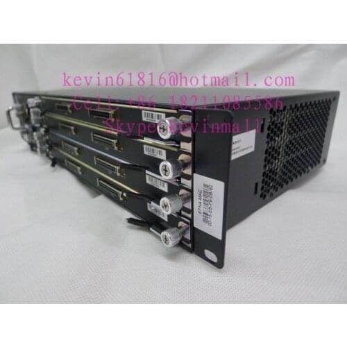 Original ZTE ZXDSL 9806H chassis, with 4 cards full configuration, DC power modul, DSLAM, ADSL access. FiberCore