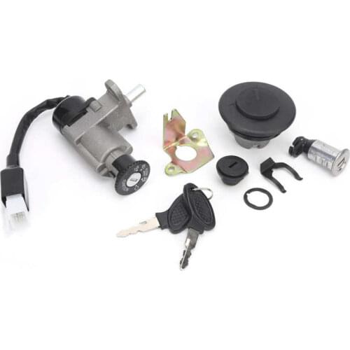 Gas Ignition Switch Ignition Switch Assembly 4‑Wire for Gas Scooter 50cc 150cc 139QMB GY6 Chinese Moped Novelty