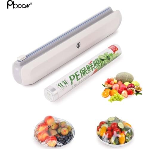 Food Wrap Cutter Dispenser Big Plastic Wrap Holder 56MM Diameter Foil Cling Film Cutter Plastic Sharp Cutter Dropshipping