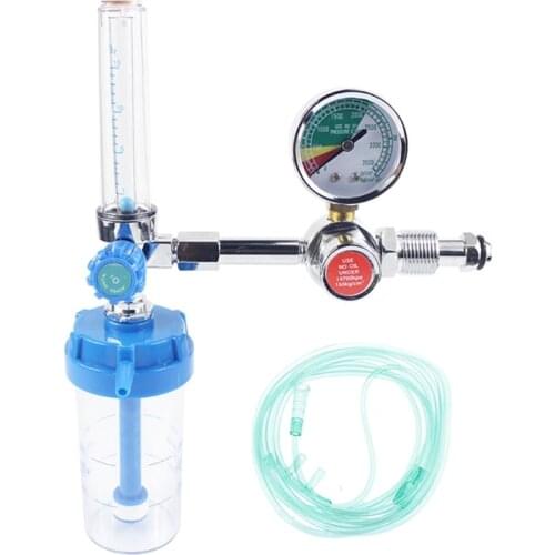 Oxygen Pressure Regulator O2 Pressure Reducer Gauge Meter Flow Gauge Gas Regulator G5/8 High Quality and Brand New