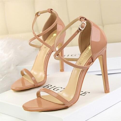 Open Toe Heels Woman Sandals 2020 Summer Sandals Valentine Shoes Extreme High Heels Sandals Women Sexy Heels Party Shoes Buty