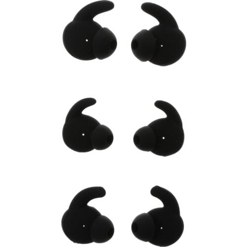 3 Pairs Anti-Slip Noise Cancelling Silicone Replacement Ear Tips S M L Ear Hook Holder for HUAWEI Honor AM61 Sports Headset