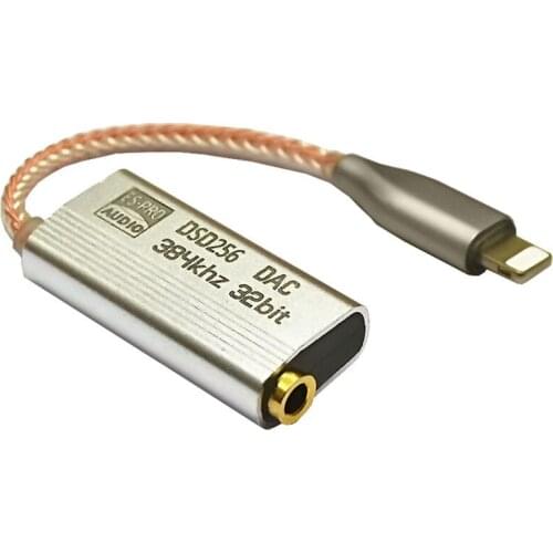 For iPhone IOS Headphone Amplifier HiFi Decoding USB Type-C to 3.5MM Adapter DAC Portable Audio Out Type C 9318 Type-C