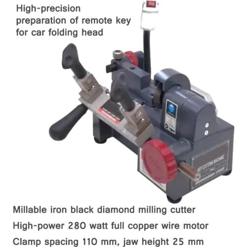 High Precision Key Machine D28 Black Gold Steel Milling Cutter Heightening And Widening Key Machine Double Fixture Key Machine