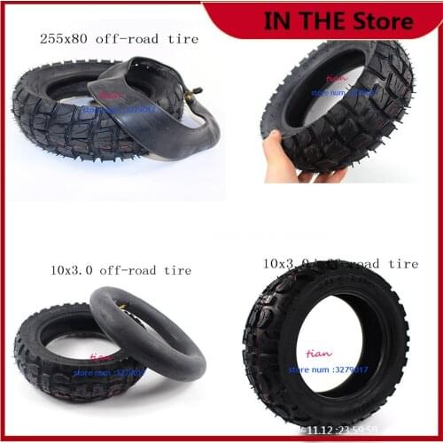 10 pouces hors route ville route pneu chambreeair pneu gonflable pour Scootereelectricque Speedual Grace 10X 10x3.0 255x80